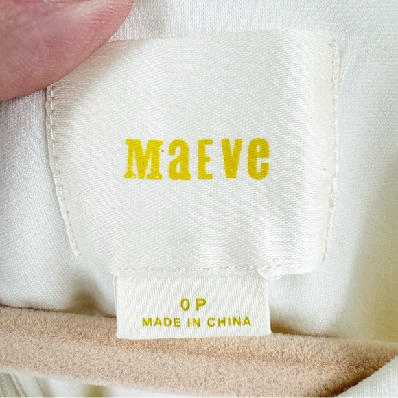 ✅ Anthropologie Chanterie Ponte Sheath by Maeve SIZE 0 PETITE IN CREAM - Picture 4 of 8